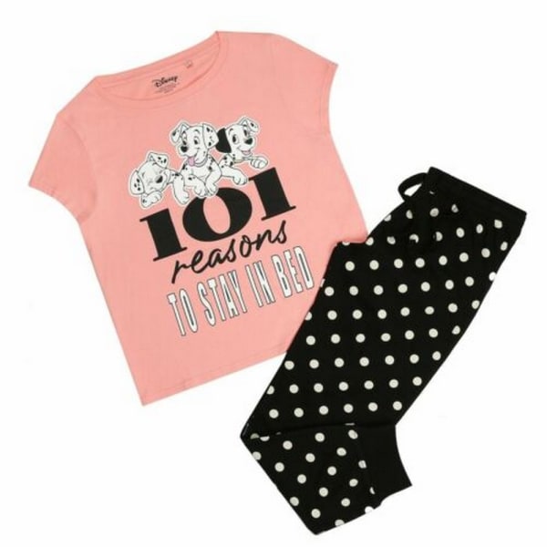 101 Dalmatiner Dam/Dam 101 Reasons Long Pyjamas Set XXL Pi Pink/Black/White XXL