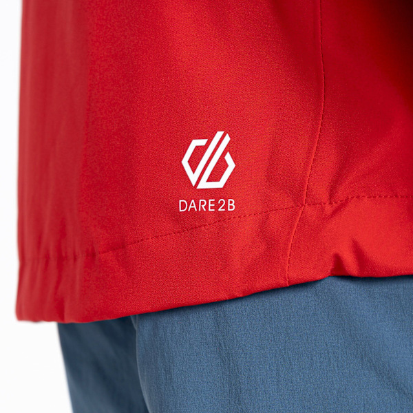 Dare 2B Herr The Jenson Button Edit - Diluent Återvunnen Vattentät Danger Red/Orion Grey XXL