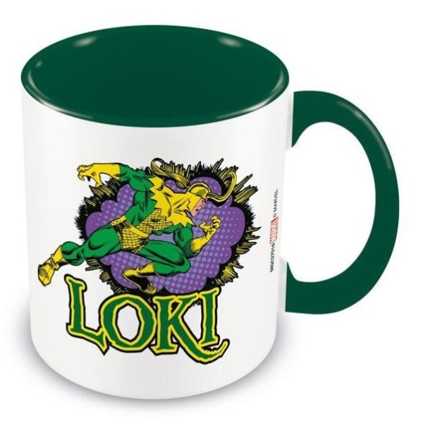 Loki Comic Keramisk Mugg One Size Vit/Grön White/Green One Size