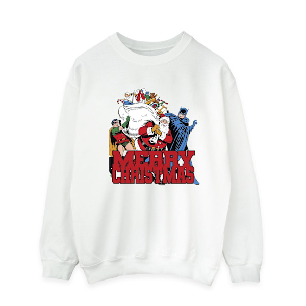 DC Comics Herr Batman God Jul Comic Sweatshirt S Vit White S