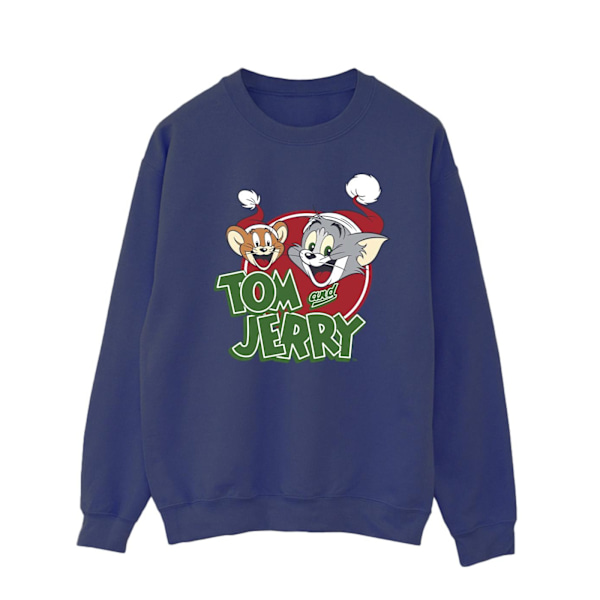 Tom And Jerry Julmössa Logo Sweatshirt L Marinblå Navy Blue L