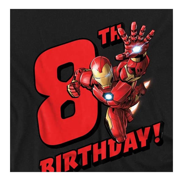Iron Man Barn/Barn 8-årsdag Tröja 7-8 År Svart Black 7-8 Years