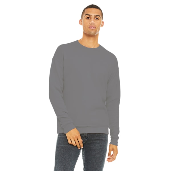 Bella + Canvas Unisex Vuxen Fleece Drop Shoulder Sweatshirt M C Carbon Grey Heather M