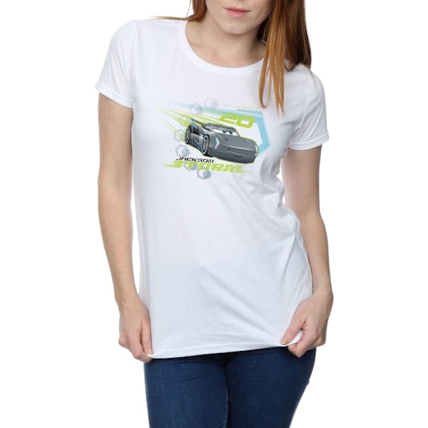 Disney Dam/Kvinnor Bilar Jackson Storm Bomull T-shirt S Vit White S