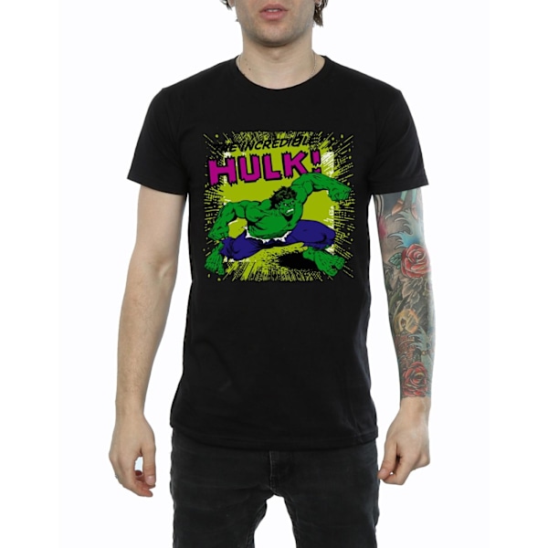 Marvel Herr Incredible Hulk T-shirt 3XL Svart Black 3XL