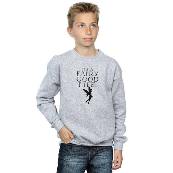 Disney Boys Tinkerbell Fairy Good Life Sweatshirt 12-13 år S Sports Grey 12-13 Years