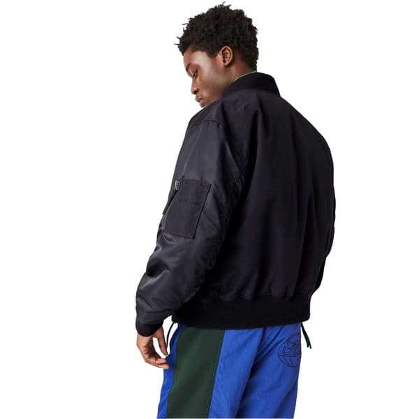 Lacoste Herr Logo Full Zip Bomber Jacka M Marinblå Navy M