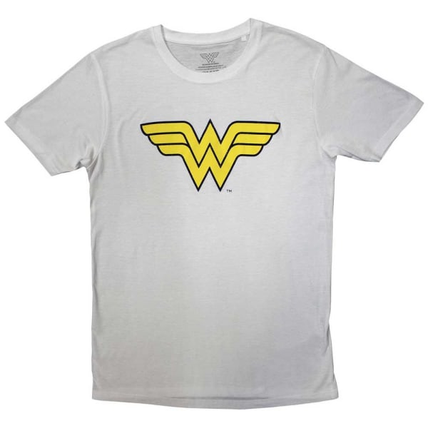 Wonder Woman Unisex Vuxen Logotyp T-shirt XL Vit White XL
