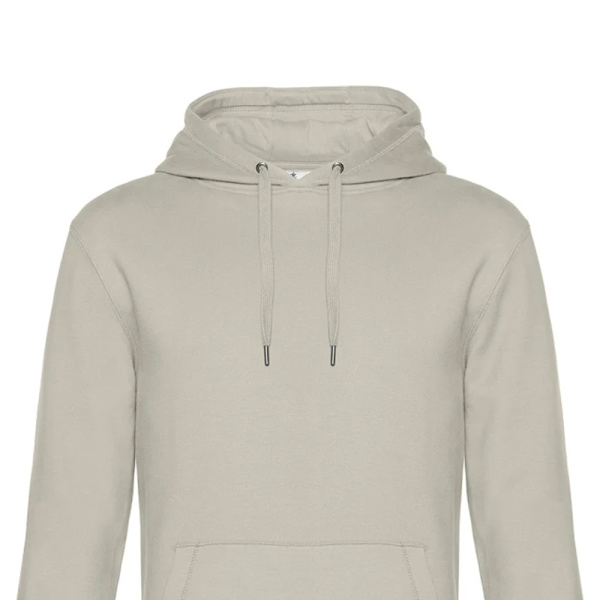 B&C Herr King Hoodie M Grå Dimma Grey Fog M