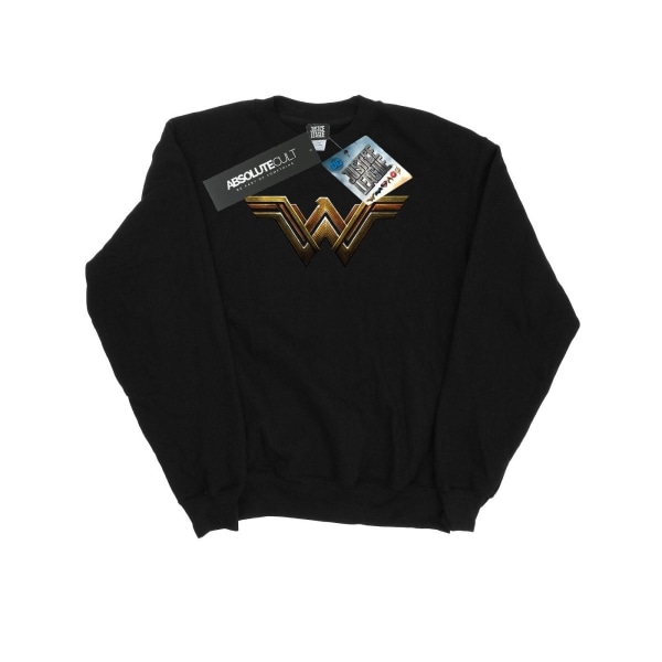 DC Comics Mens Justice League Film Wonder Woman Emblem Sweatsh Black XXL