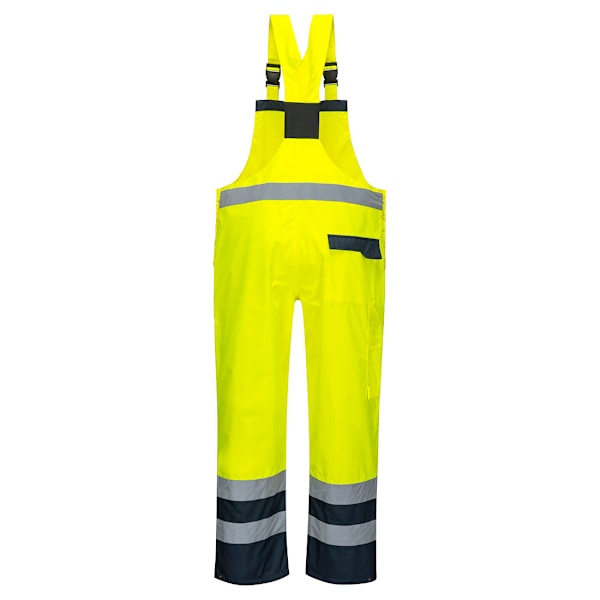 Portwest Regn Kontrast Varsel Bib Och Hängselbyxa Overall Herr S Gul Yellow/Navy S
