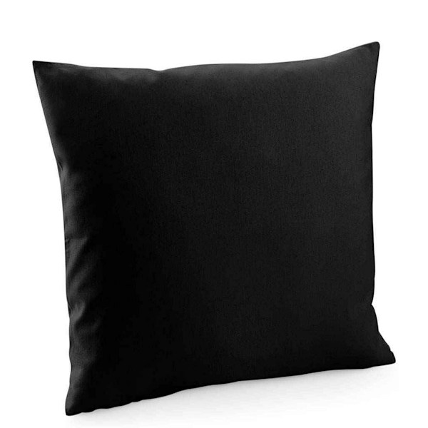 Westford Mill Bomullscanvas Kvadratisk Kuddfodral 50cm x 50cm Svart Black 50cm x 50cm