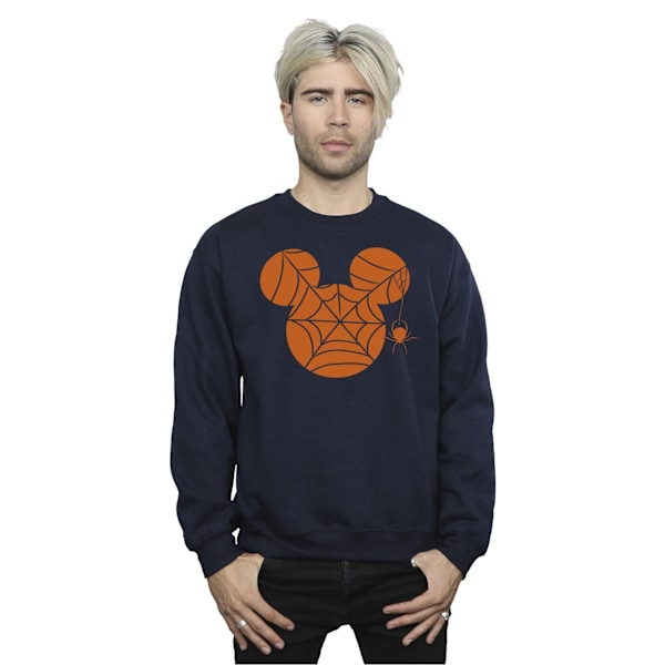 Mickey Mouse Herr Cobweb Sweatshirt 4XL Marinblå Navy Blue 4XL