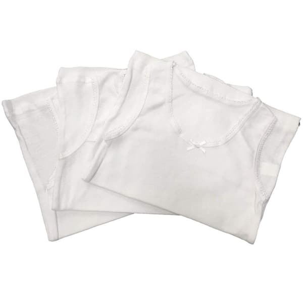 KidCollection Flickväst (6-pack) 3-5 år Vit White 3-5 Years