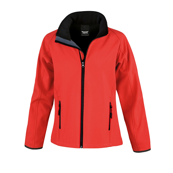 Result Core Dam/Damer Tryckbar Softshelljacka XS Röd/Svart Red/Black XS