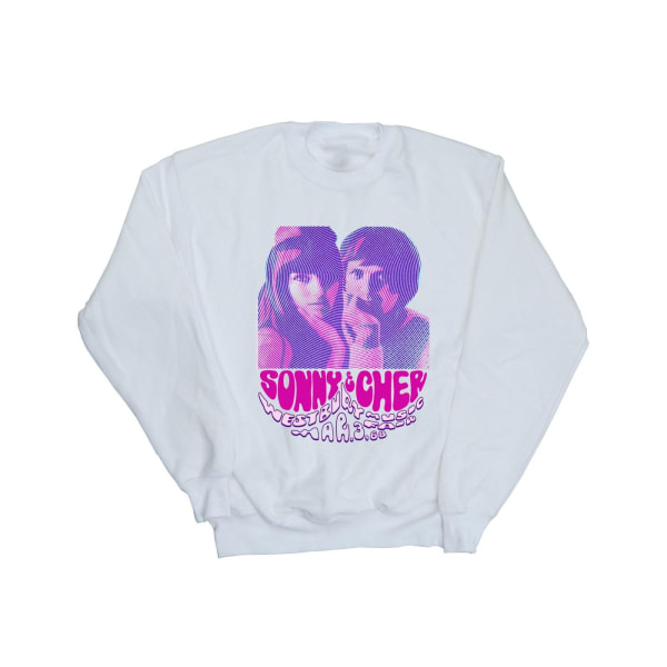 Sonny & Cher Mens Westbury Music Fair Sweatshirt M Vit White M