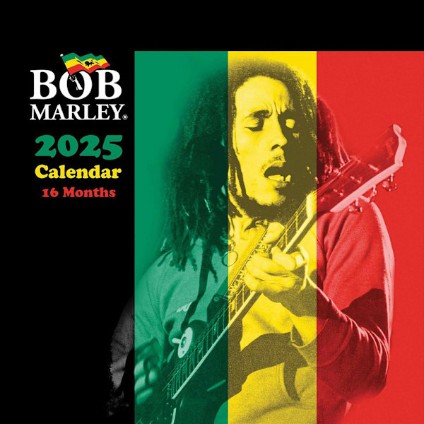 Bob Marley 2025 Kvadratisk Väggkalender En Storlek Flerfärgad Multicoloured One Size