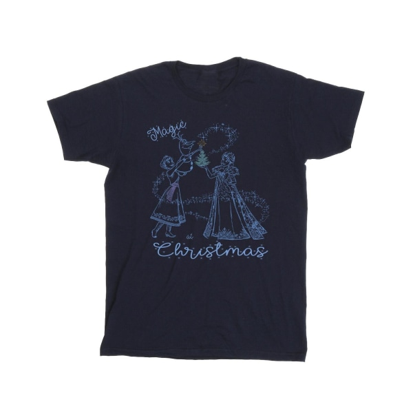 Disney Herr Frozen Magic Christmas T-Shirt 4XL Marinblå Navy Blue 4XL