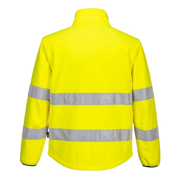 Portwest Herr PW2 Softshell Hög Synlighet Jacka XXL Gul/Svart Yellow/Black XXL