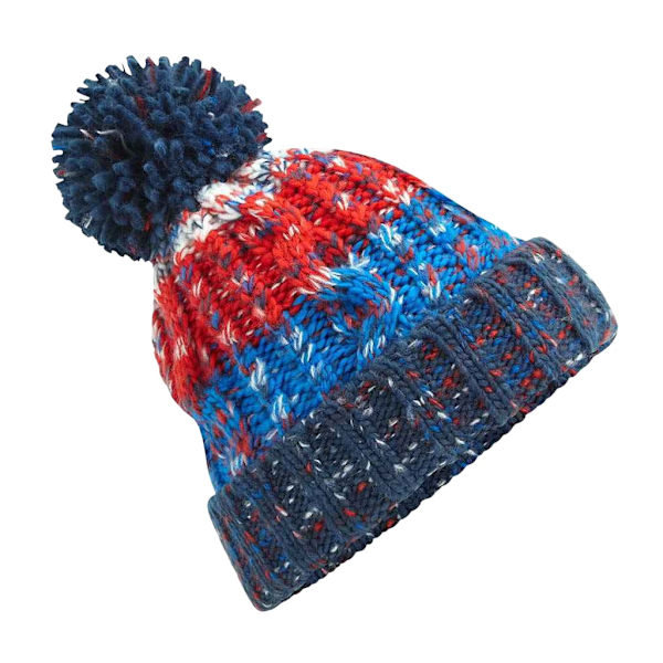 Beechfield Unisex Vuxen Corkscrew Pom Pom Mössa En Storlek Chill Chilli Blues One Size