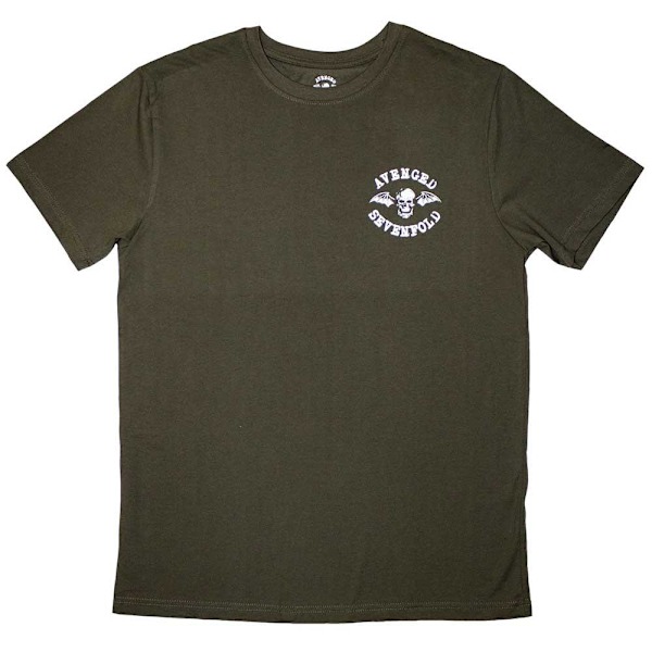 Avenged Sevenfold Unisex Adult Mini Classic Deathbat T-Shirt M Green M