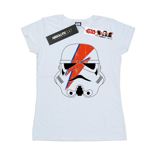 Star Wars Dam/Kvinnor Stormtrooper Glam Blixt Bult Bomull White XL