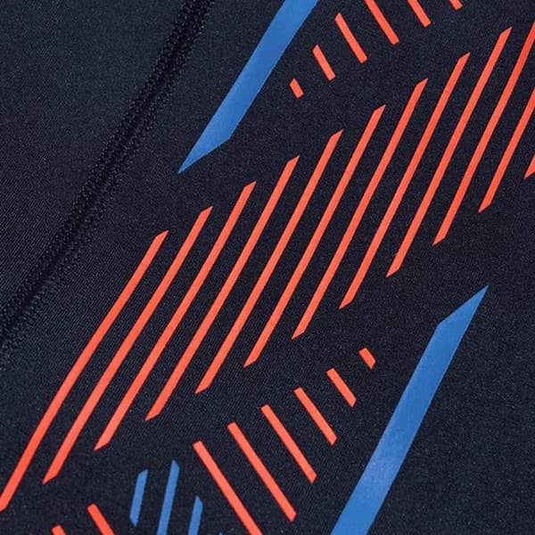 Speedo Herr Stripe Textile Technical Jammer Shorts 26R Marinblå/Orange Navy/Orange 26R