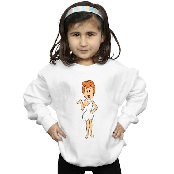 The Flintstones Girls Wilma Flintstone Classic Pose Sweatshirt White 7-8 Years