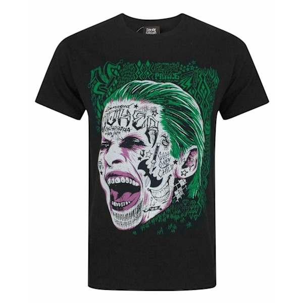 Suicide Squad Herr The Joker Face T-Shirt XL Svart Black XL