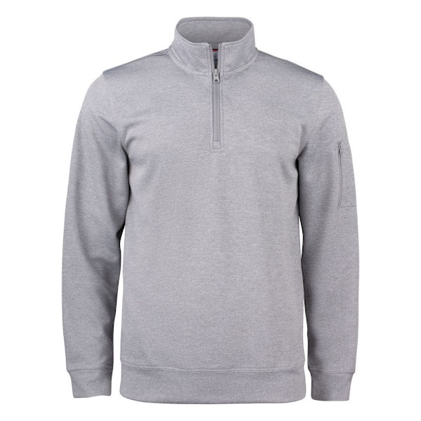 Clique Unisex Adult Basic Active Quarter Zip Sweatshirt L Grå Grey Melange L