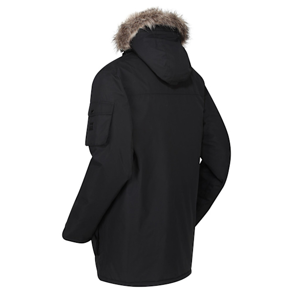Regatta Herr Salinger II Faux Fur Isolerad Parka XXL Svart Black XXL