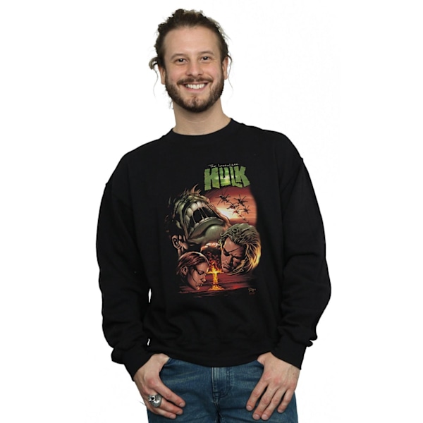 Marvel Herr Incredible Hulk Dead Like Me Sweatshirt 4XL Svart Black 4XL