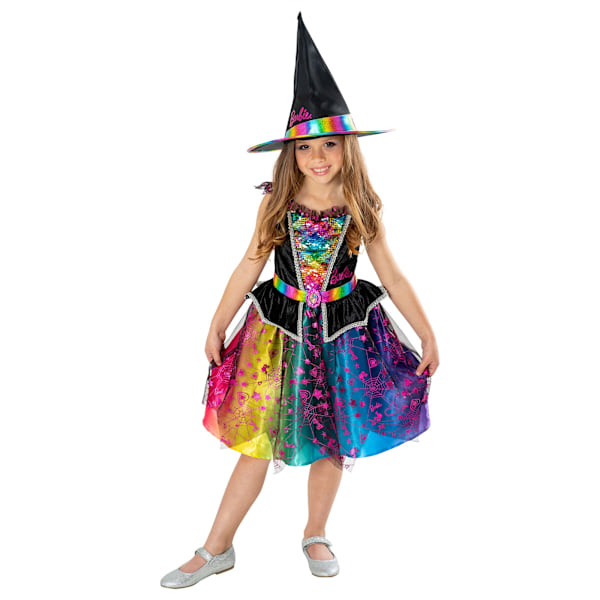 Barbie Flickor Häxkostym Klänning 3-4 År Flerfärgad Multicoloured 3-4 Years