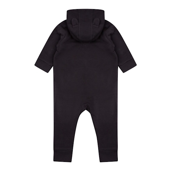 Larkwood Baby Unisex Fleece All-In-One Romper Suit 6-12 Månader Black 6-12 Months