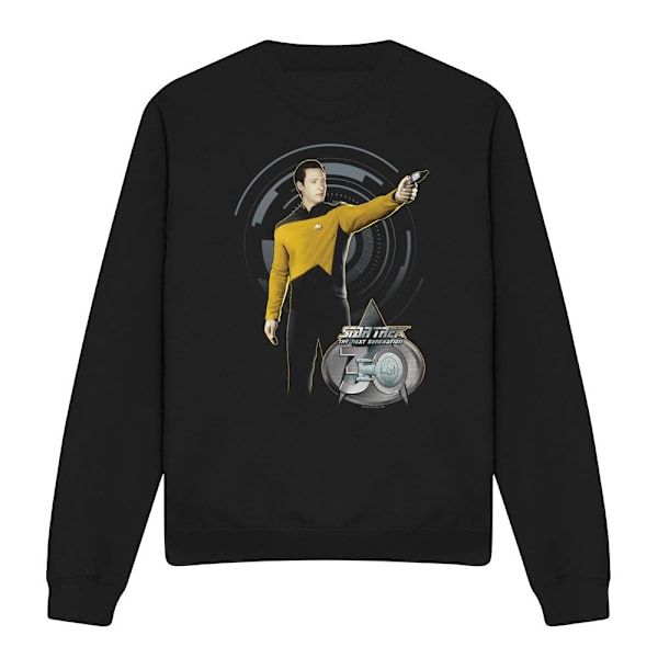 Star Trek Unisex Vuxen 30 Data Sweatshirt XXL Svart Black XXL