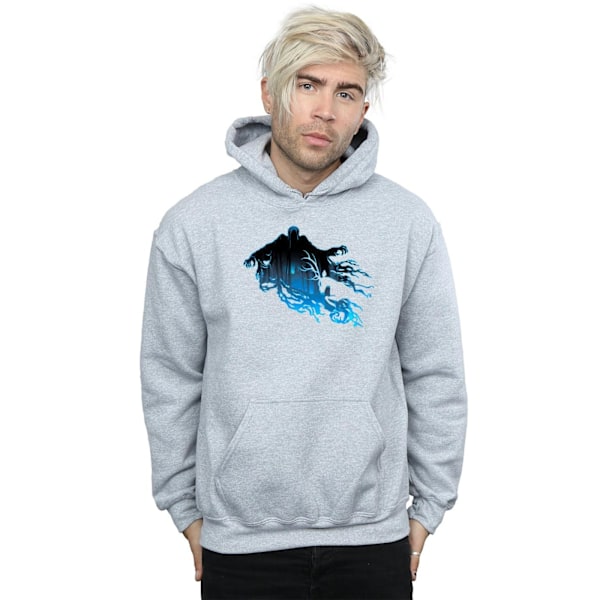 Harry Potter Herr Dementor Silhouette Hoodie M Sports Grey Sports Grey M