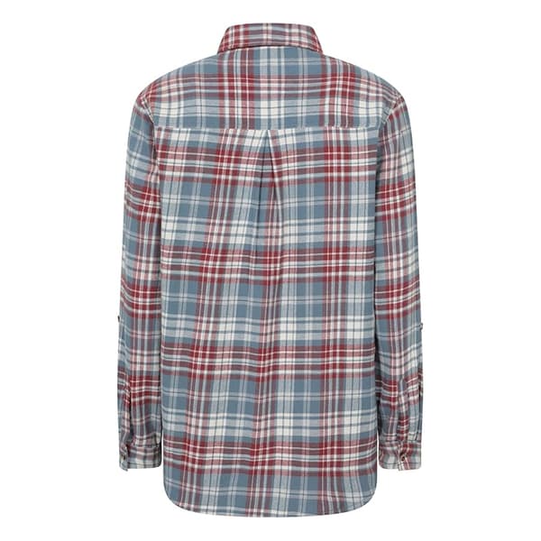 Mountain Warehouse Dam Balsam Borstad Flanell Lång skjorta Pale Blue 16 UK