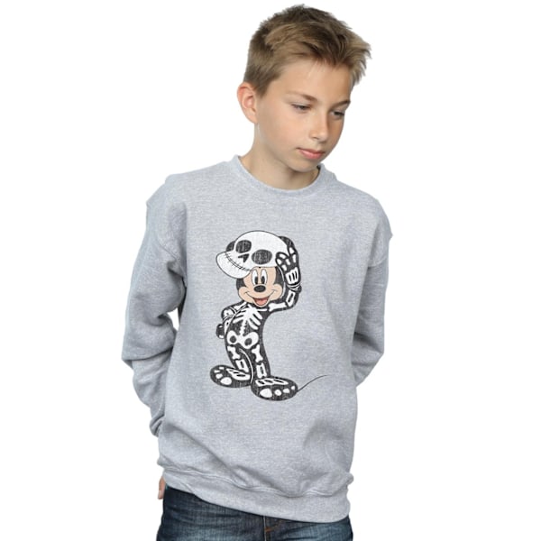 Disney Boys Mickey Mouse Skelett Sweatshirt 7-8 år Sports G Sports Grey 7-8 Years