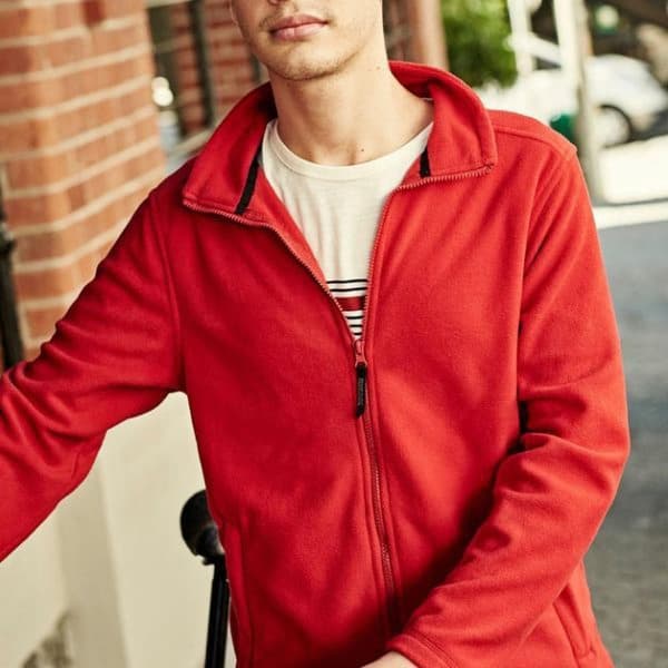 Regatta Herr Enfärgad Microfleece Jacka med Hel Dragkedja (Layer Lite) 2X Classic Red 2XL