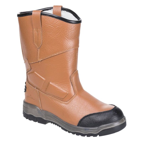 Portwest Mens Steelite Läder Rigger Boots 11 UK Tan Tan 11 UK