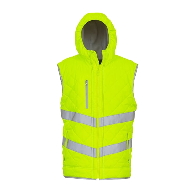 Yoko Unisex Vuxen Hi Vis Kensington Huvtröja Gilet (2-pack) M Yellow M