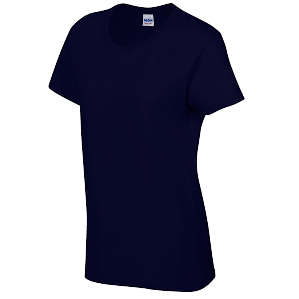 Gildan Dam/Damer Bomull Tung T-shirt L Marinblå Navy L