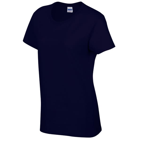 Gildan Dam/Kvinnor Bomull Kraftig T-shirt M Marinblå Navy M