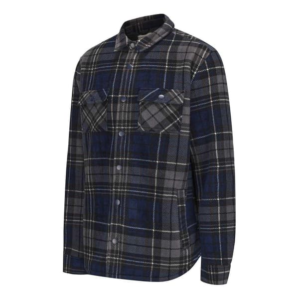 SoulCal Herr Rutig Polyester Shacket S Marinblå Navy S