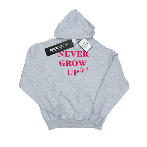 Disney Herr Peter Pan Never Grow Up Hoodie L Sports Grey Sports Grey L
