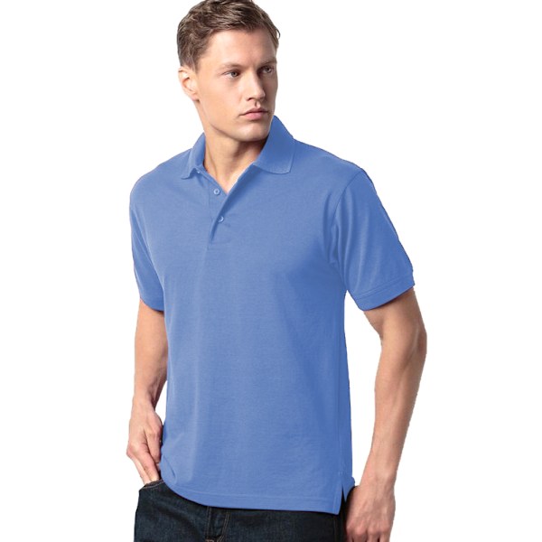 Kustom Kit Klassic Superwash Kortärmad Poloskjorta för Herr 3XL L Light Blue 3XL