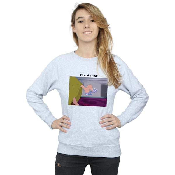 Disney Princess Dam/Damer Jag Får Det Att Passa Sweatshirt S Spo Sports Grey S