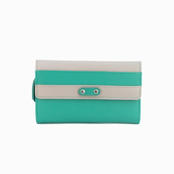 Eastern Counties Läder Dam/Dam Madison Randig Läder Turquoise/Ivory One Size