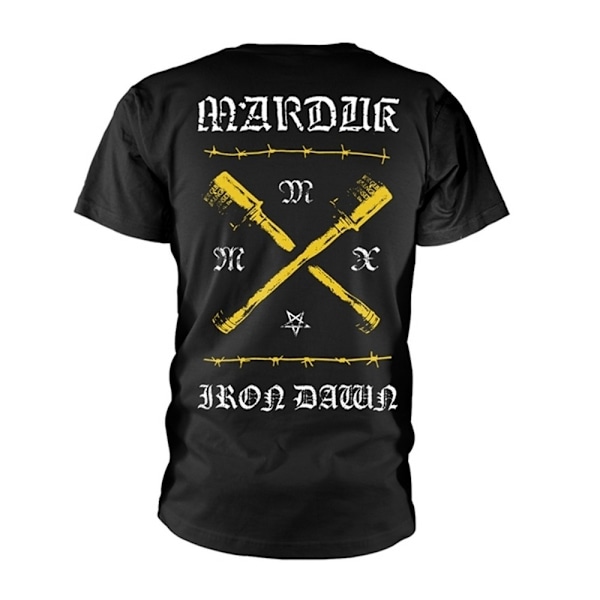 Marduk Unisex Adult Iron Dawn Back Print T-Shirt S Svart Black S