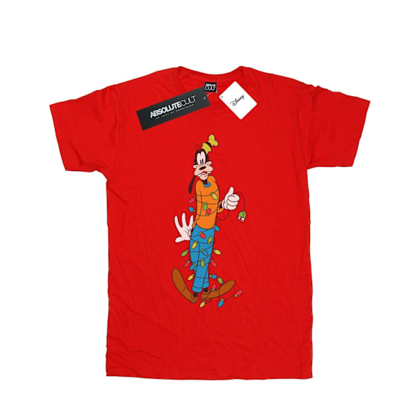 Disney Goofy Julbelysning T-shirt S Röd Red S